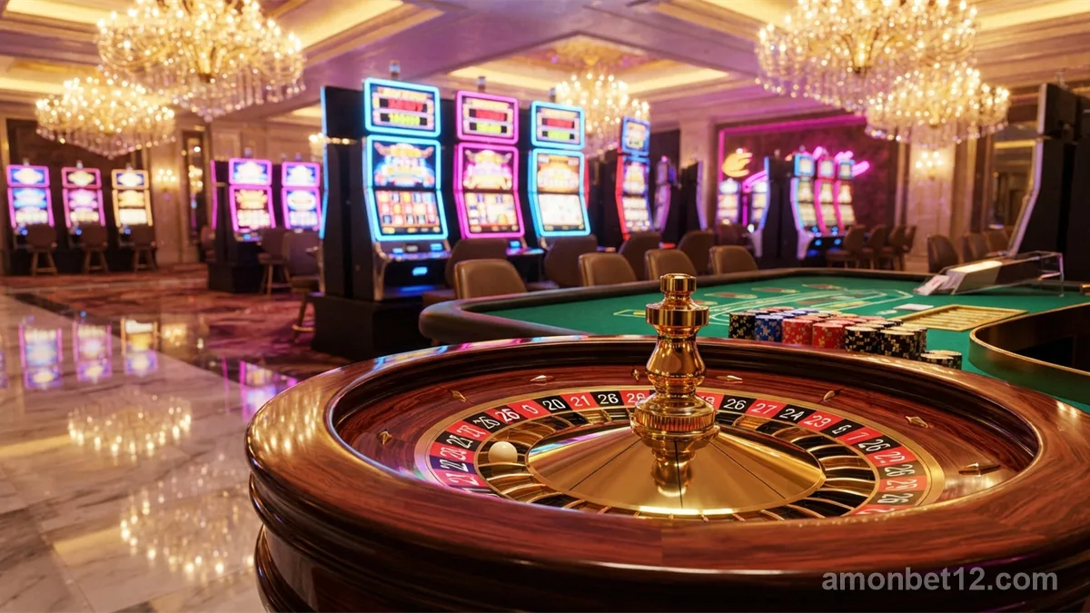 AmonBet Casino officiële spellenlobby en farao welkomstbonus