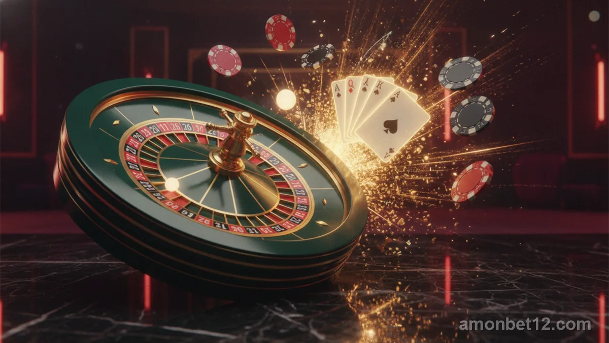 AmonBet welkomstbonus promotie banner met farao schatkist